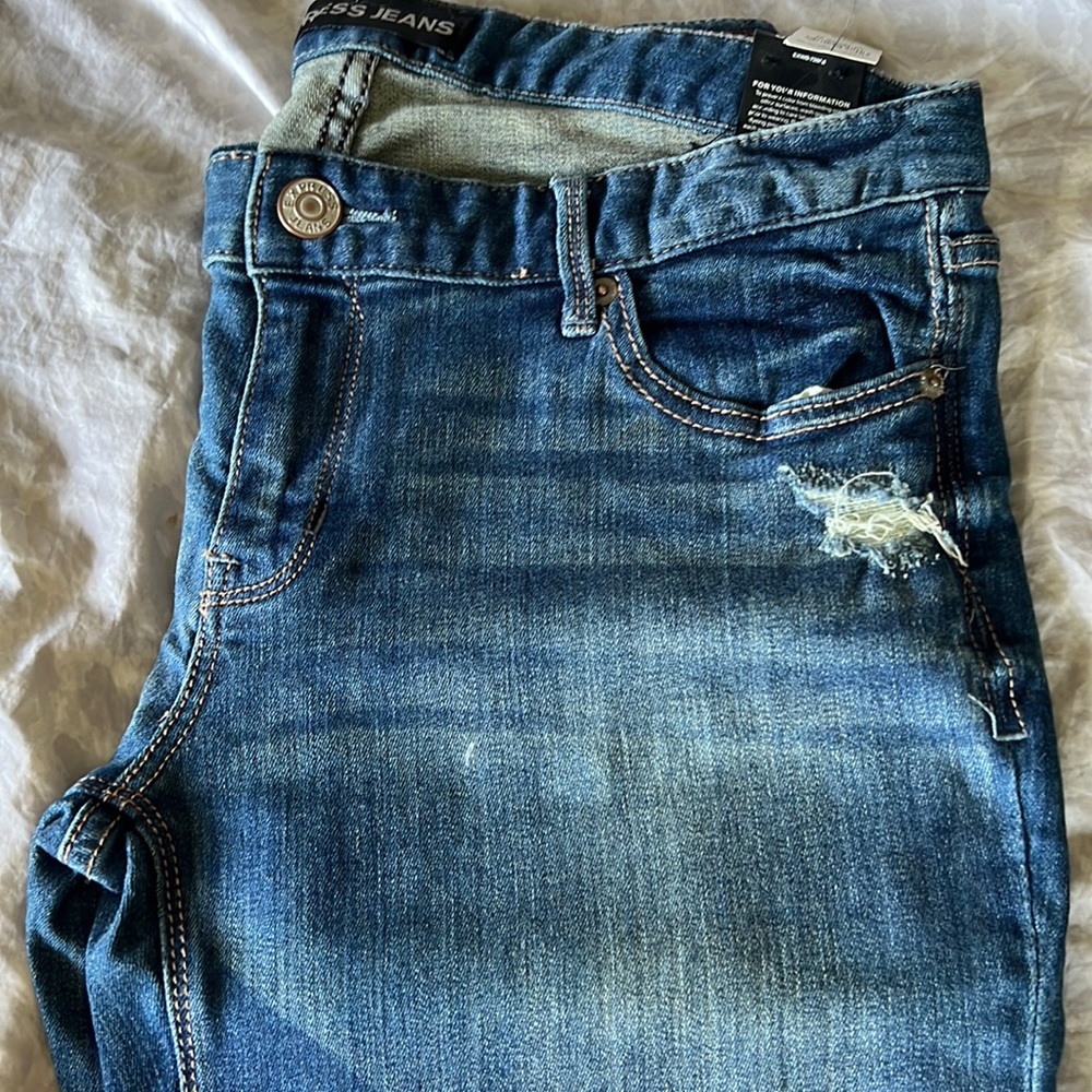 Express Low Rise Boot Cut Jeans